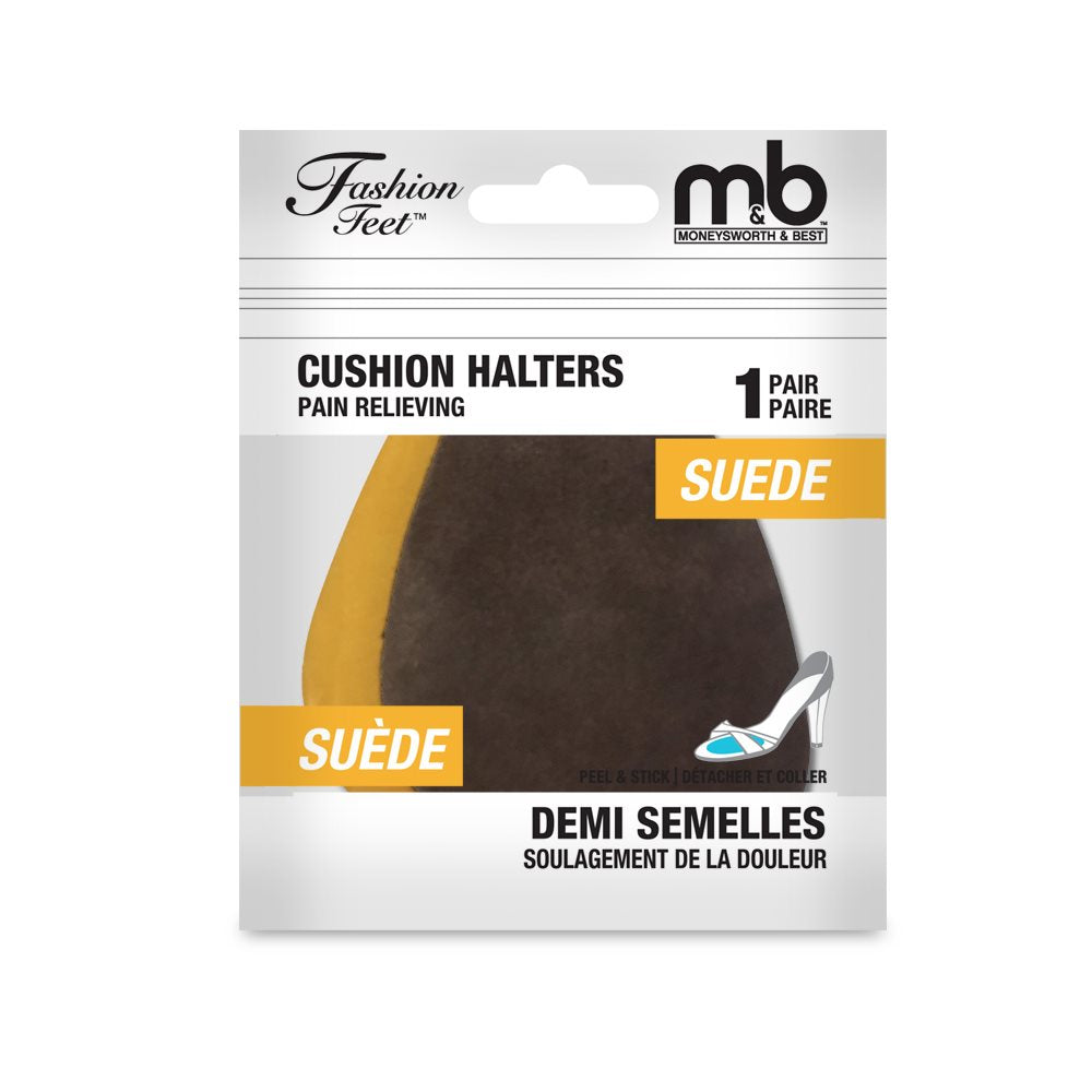 Suede Cushion Halters, Brown — Moneysworth & Best product packaging