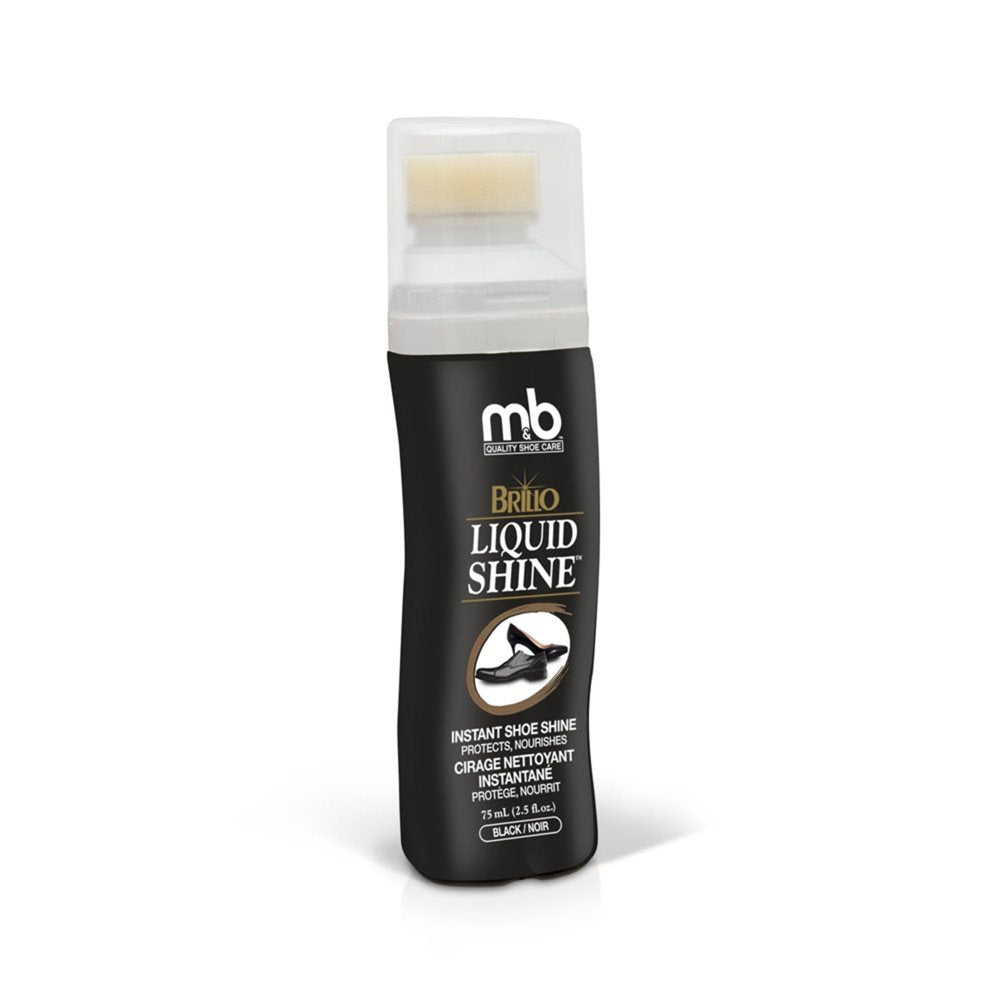 Brillo Liquid Shine, Black, 75 ml — Moneysworth & Best product packaging