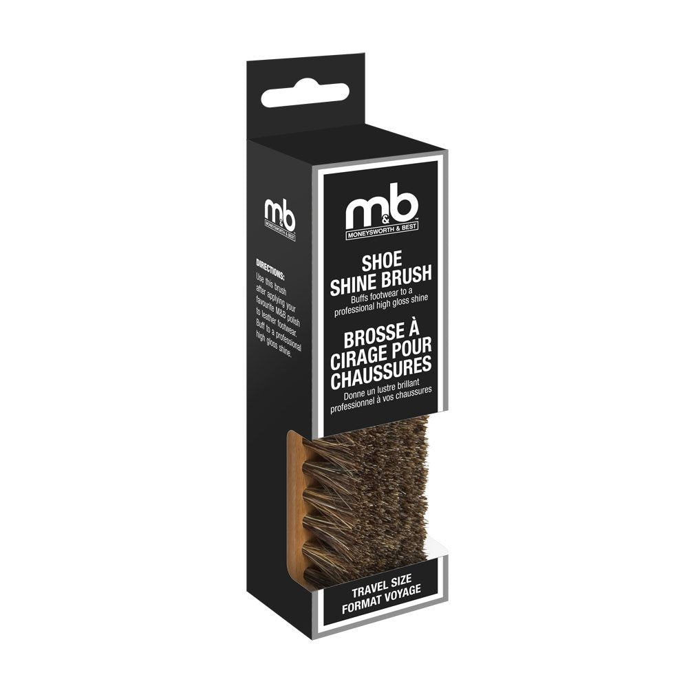 Horsehair Shoe Shine Brush, Travel Size — Moneysworth & Best product packaging
