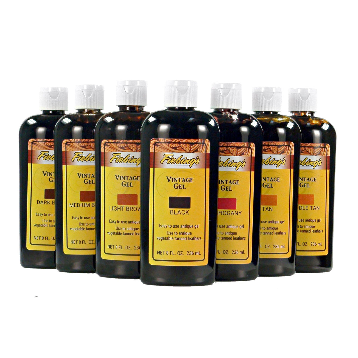 Fiebing's Vintage Gel 8 oz colour group