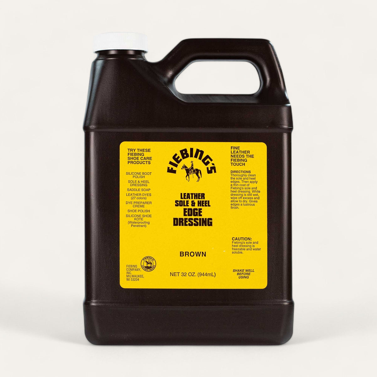 Fiebing's Brown Sole and Heel Edge Dressing 32 oz