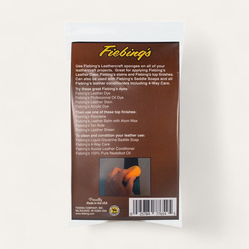 Fiebing's Leathercraft Sponge — back