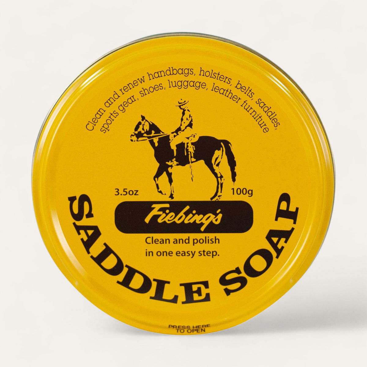 Fiebing's Saddle Soap — Yellow top