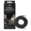 Caffrey Steelcord black boot laces in retail packaging
