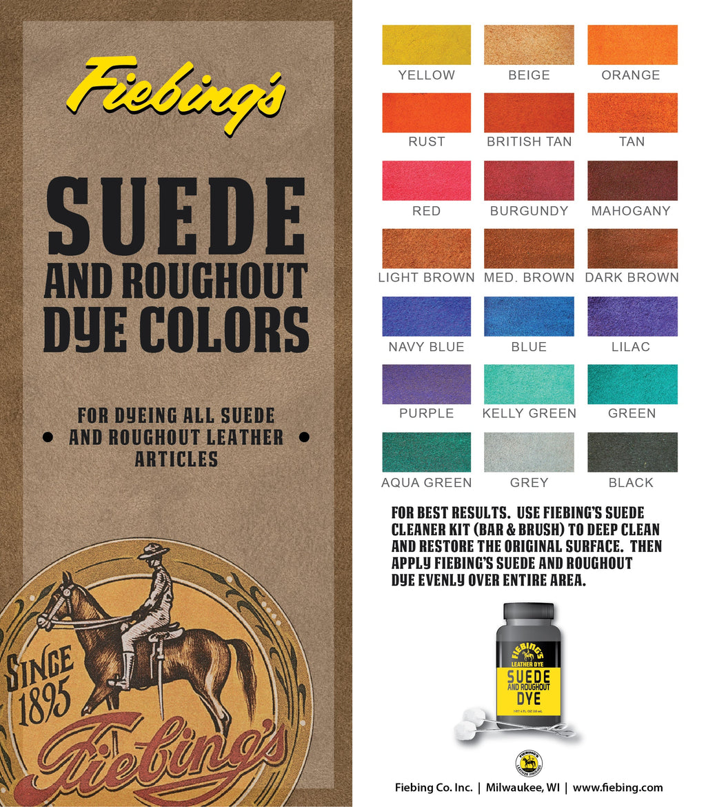 Suede Dye Color Chart