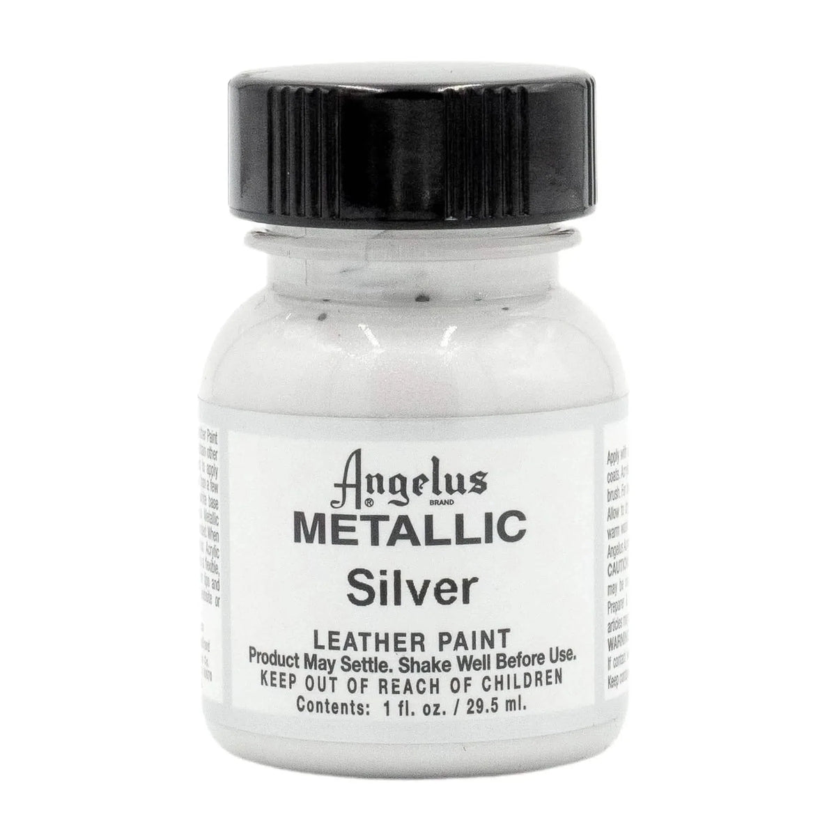 Angelus — Angelus Acrylic Leather Paint 4oz Metalic Silver