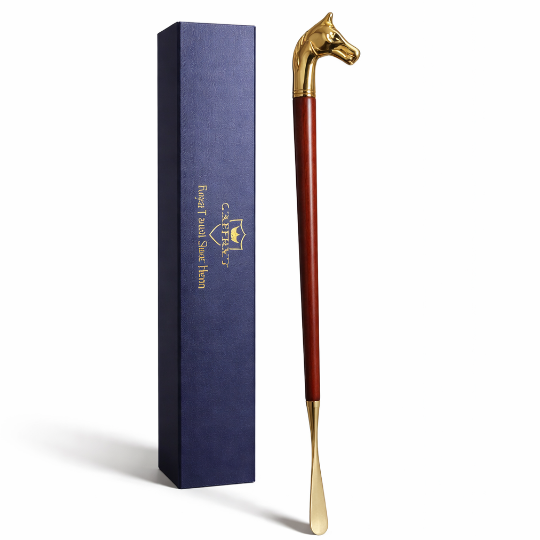 Caffrey deluxe horse head long shoe horn